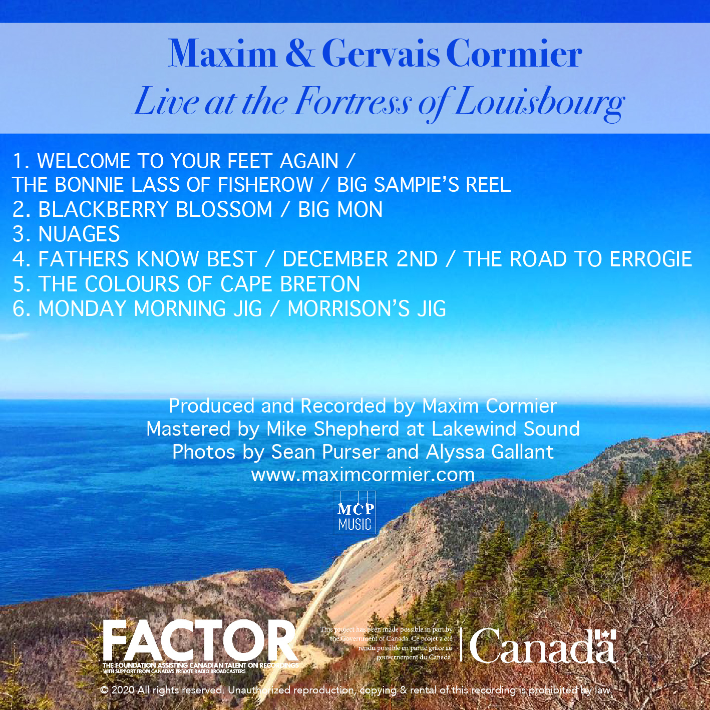 Live at The Fortress of Louisbourg Maxim Cormier